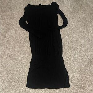 SHEIN Classic Black Long Sleeve Dress